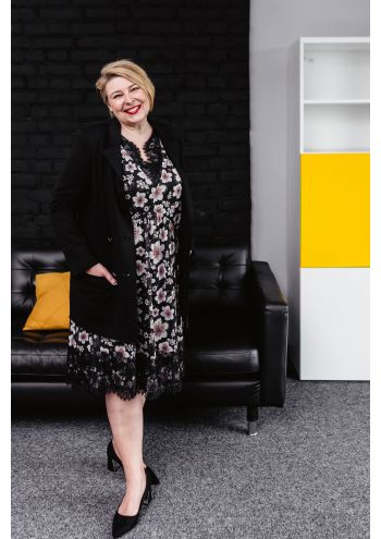 Lekka sukienka w kwiaty z...